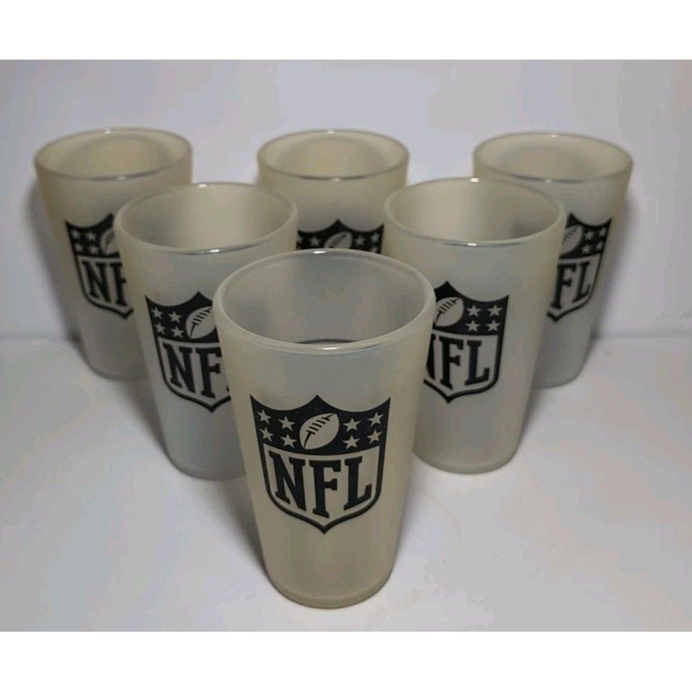 NFL Logo Silipint Glass Unbreakable 16oz  Pint  Set Of 6